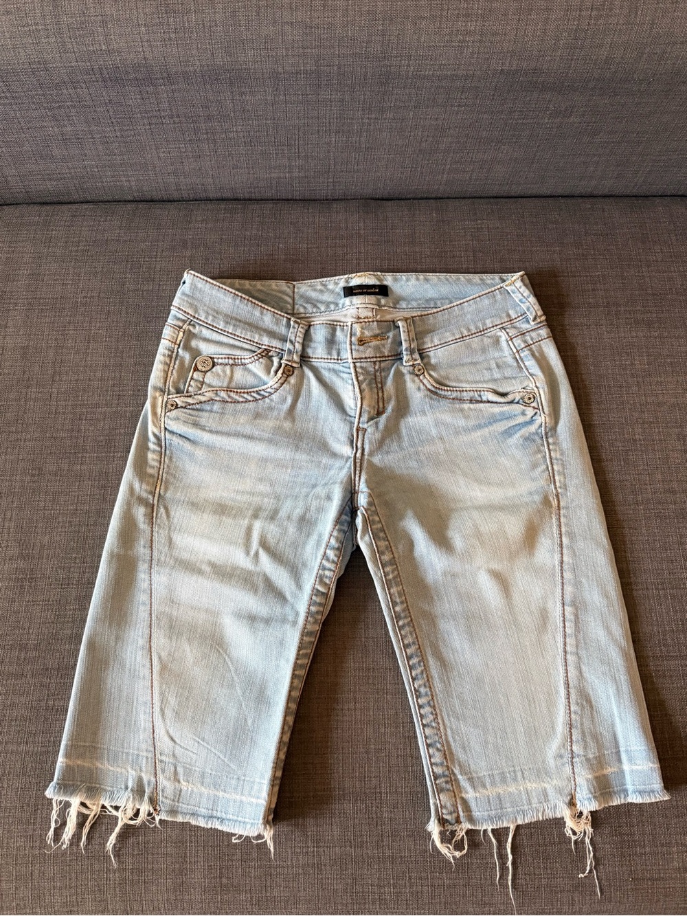 Light Wash Denim Shorts